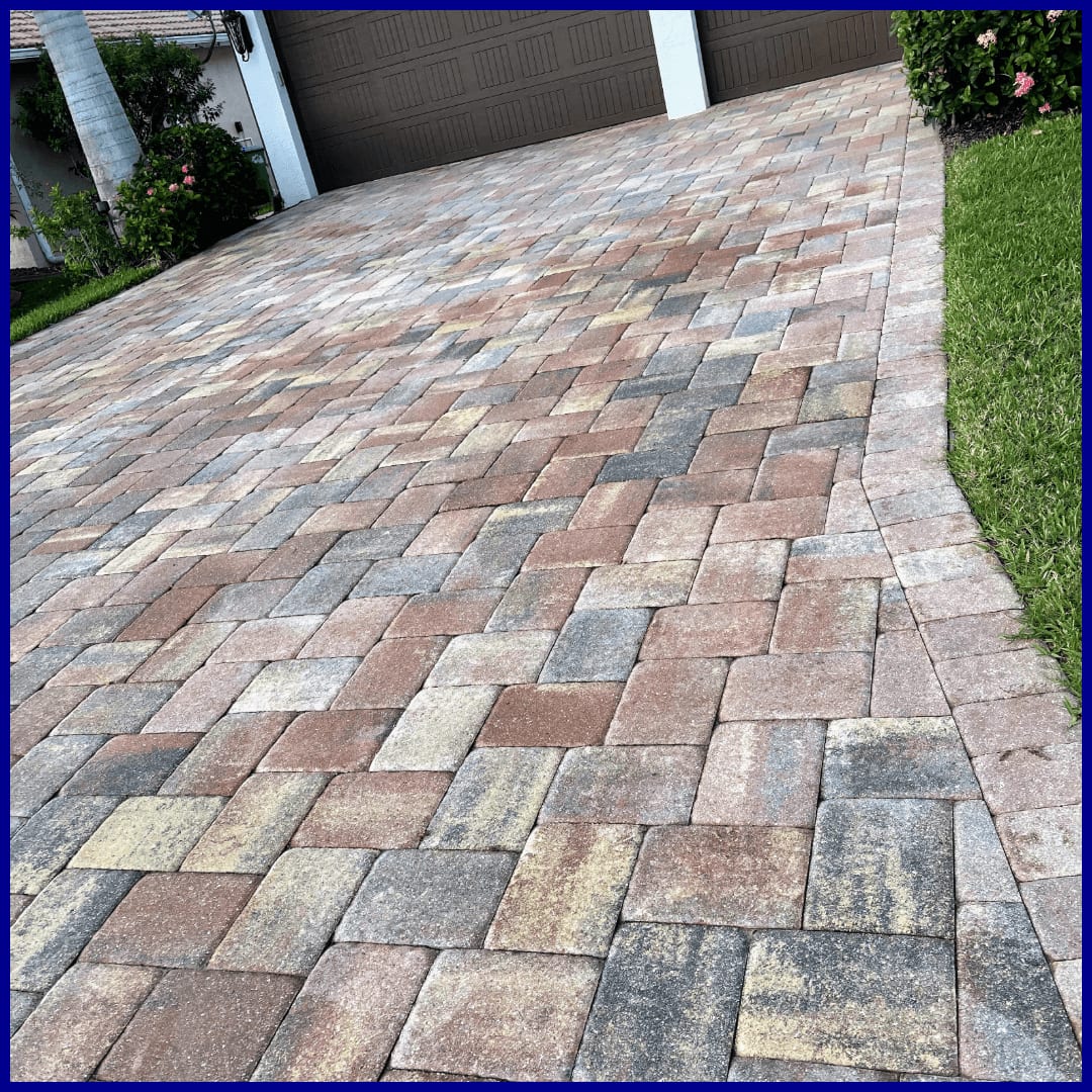 Detailing edges and rinsing down a patio