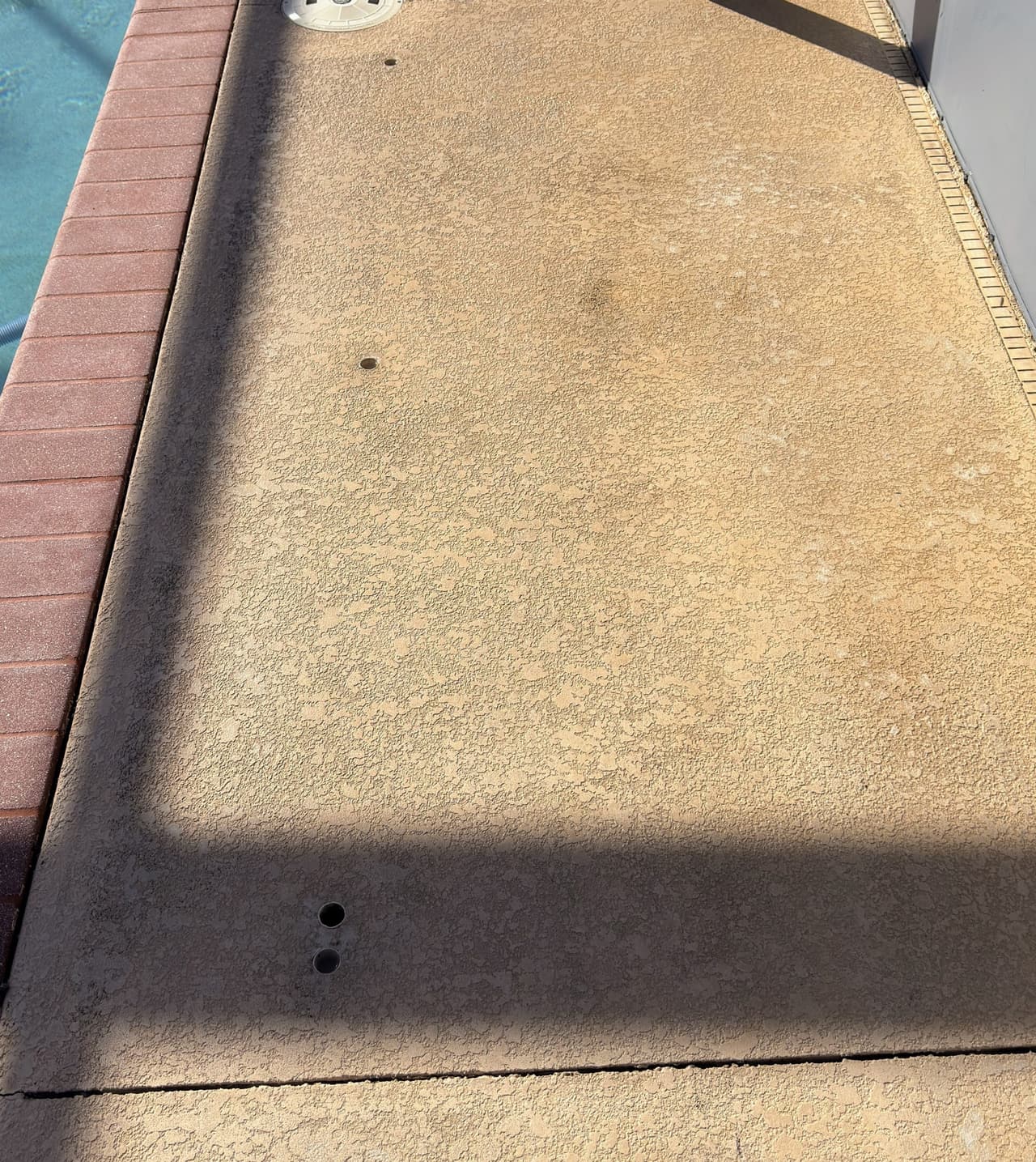 Driveway after pressure washing